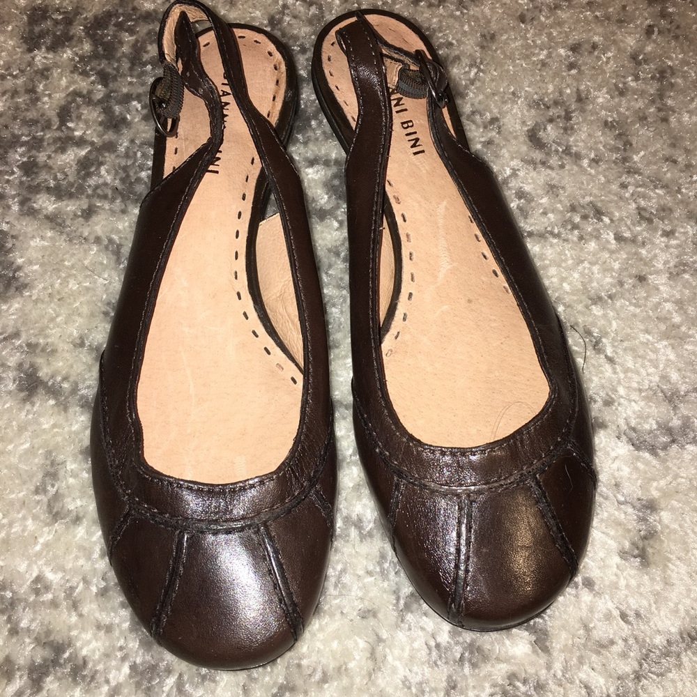 Gianni bini brown sling back shoe